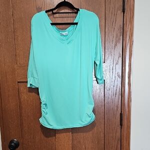 Doublju Turquoise Tunic Top